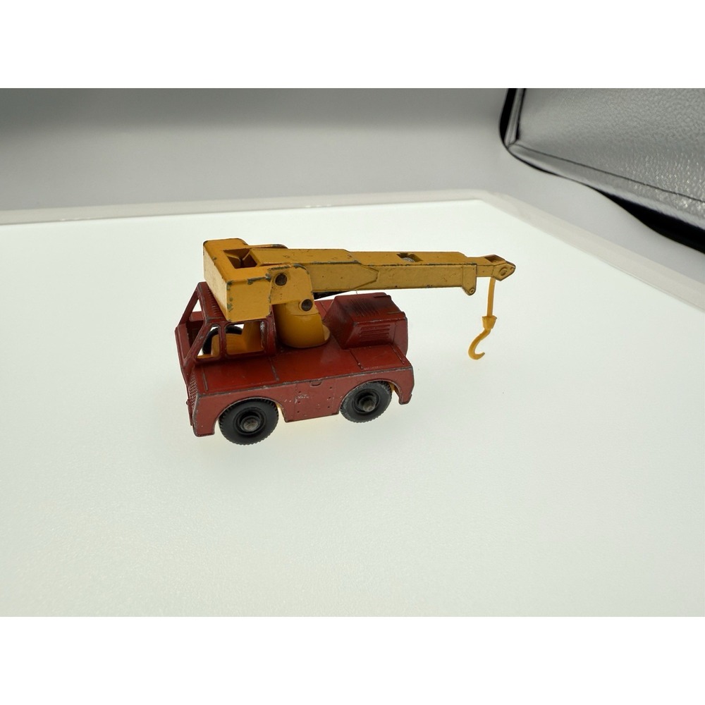 Vintage Matchbox Lesney Superfast - #42 Iron Fairy Crane 1969 - Red & Working